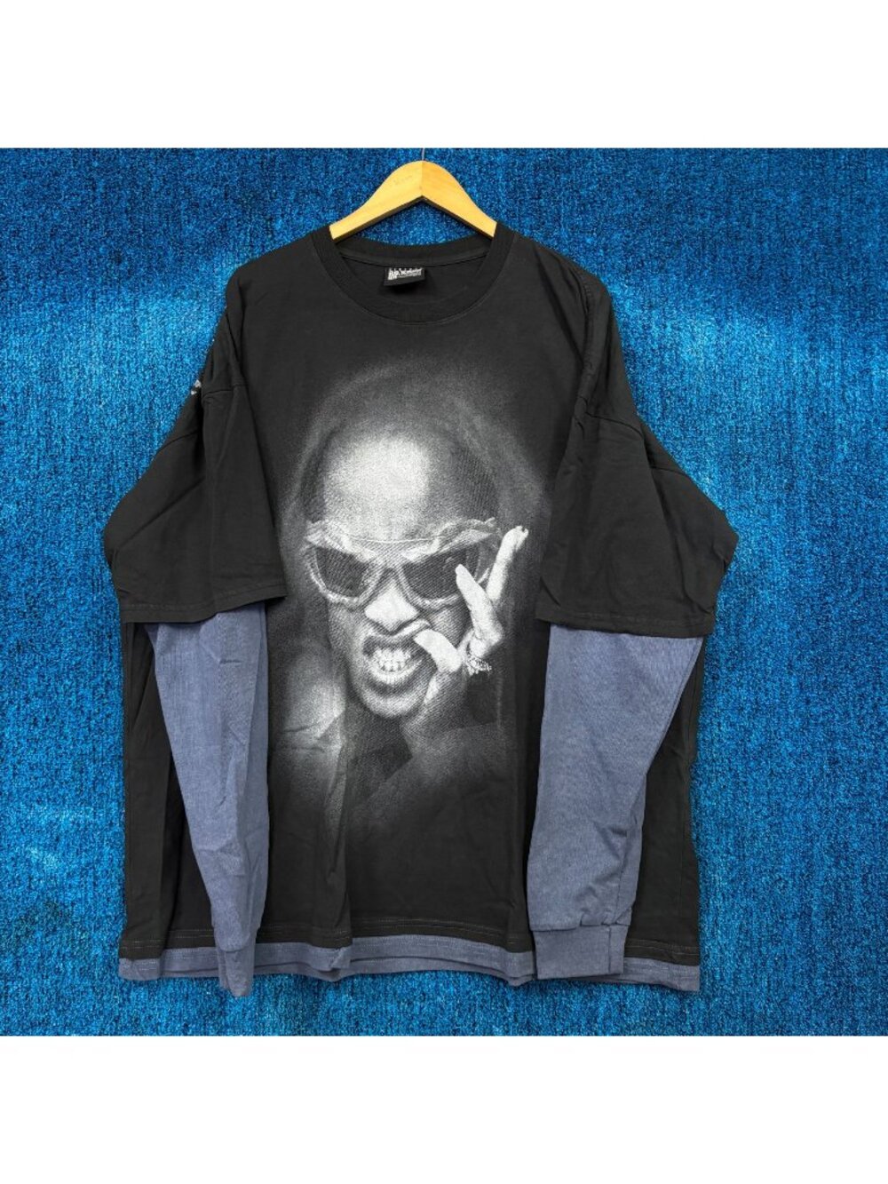 Rihanna 20 Year Anniversary Rap LS Layered Oversized Shirt Size 2XL